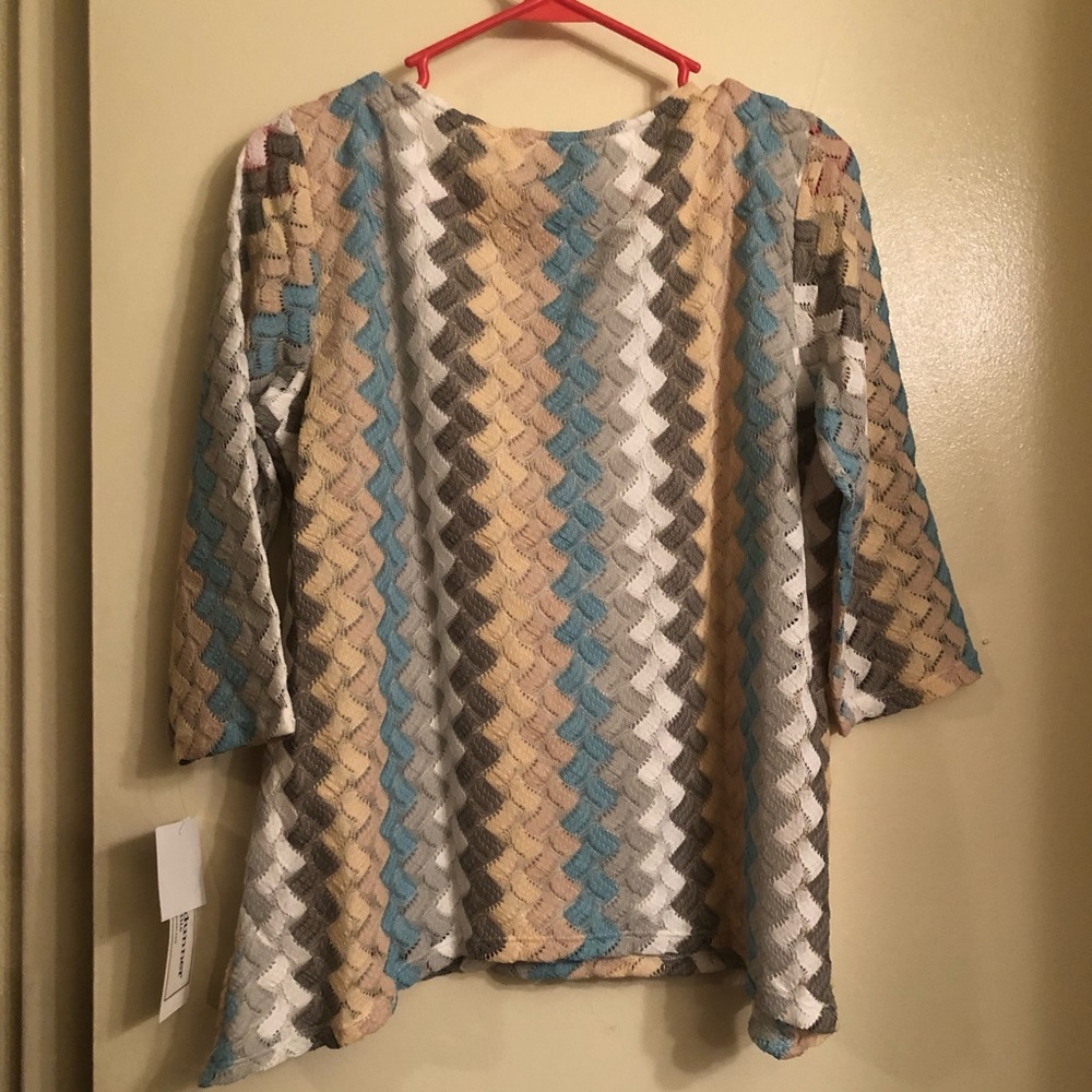 NWT Alfred Dunner Lace Texture Knit Top - Picture 7 of 8